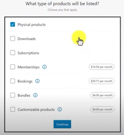 Fill In the Product Type Details